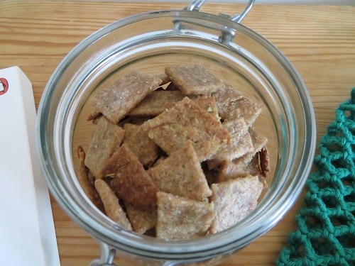 Delicious Vegan Sourdough Crackers