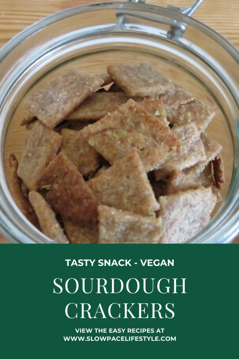 Delicious Vegan Sourdough Crackers Slowpacelifestyle Com